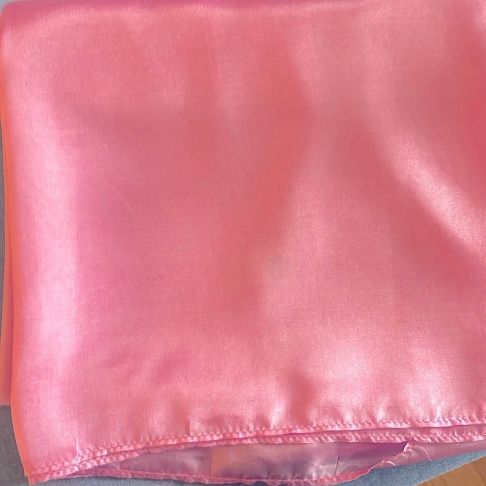 36” square pure silk